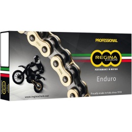Łańcuch napędowy REGINA 520 Enduro Z-RING Gold + Zapinka