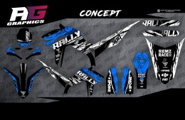 Okleina VOGE 300 Rally BLUE Niebieska