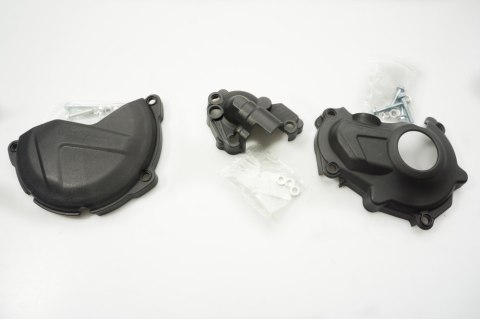 POLISPORT ZESTAW OSŁONA POKRYWY (DEKLA) ALTERNATORA ORAZ OSŁONA POKRYWY SPRZĘGŁA I OSŁONY POMPY WODY YAMAHA YZ 450F '15-'17 (846