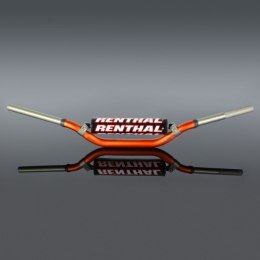 RENTHAL KIEROWNICA 1,1/8 CALA (28,6MM) MX TWINWALL 998 HANDLEBAR ORANGE REED / WINDHAM PADDED KOLOR POMARAŃCZOWY Z GĄBKĄ
