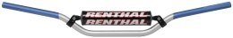 RENTHAL KIEROWNICA 7/8 CALA (22MM) MX HANDLEBAR SILVER/BLUE RC PADDED KOLOR SREBRNY/NIEBIESKI Z GĄBKĄ