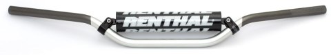 RENTHAL KIEROWNICA 7/8 CALA (22MM) MX HANDLEBAR SILVER/GREY VILLOPOTO / STEWART PADDED KOLOR SREBRNY/SZARY Z GĄBKĄ
