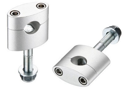 ACCEL MOCOWANIE/PODWYŻKI KIEROWNICY (22,2MM) WYS. 33MM ZE ŚRUBĄ M12 KOLOR CZARNY (BM-08BK22)