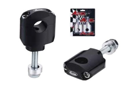 ACCEL MOCOWANIE/PODWYŻKI KIEROWNICY (22,2MM) WYS. 42MM ZE ŚRUBĄ M10 KOLOR CZARNY (BM-36BK22)