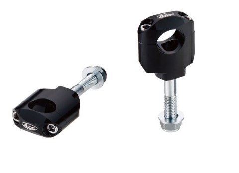 ACCEL MOCOWANIE/PODWYŻKI KIEROWNICY (22,2MM) WYS. 42MM ZE ŚRUBĄ M12 KOLOR CZARNY (BM-37BK22)