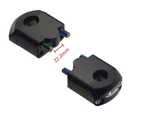 ACCEL MOCOWANIE/PODWYŻKI KIEROWNICY (DÓŁ-22,2/GÓRA-28,6MM) WYS. 35MM KOLOR CZARNY (BM-39BK28)