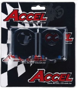 ACCEL MOCOWANIE/PODWYŻKI KIEROWNICY (DÓŁ-28,6/GÓRA-28,6MM) WYS. 35MM KOLOR CZARNY (BM-09BK28/28)