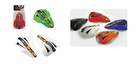 ACCEL ZAMIENNE LISTKI DO OSŁON RĄK (HANDBAR) ENDURO KOLOR CZARNY (DO HGS 01,02,05,06,07) (KPL. 2 SZT.)