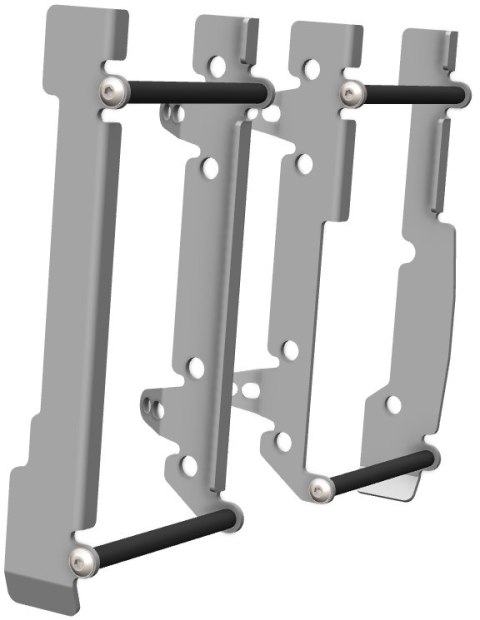 CROSSPRO NOWOŚĆ OSŁONY CHŁODNICY ALUMINIOWE MODEL LIGHT ICE (DO MOTOCYKLA BEZ WENTYLATORA) SHERCO SE/SEF 150/300 '25- KOLOR SREB