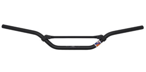 DOMINO KIEROWNICA ALUMINIOWA ALBERTO BAROZZI 22MM NISKA Z POPRZECZKĄ KOLOR CZARNY