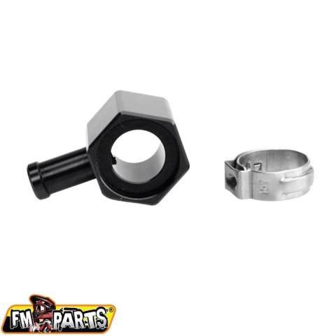 FM-PARTS ALUMINIOWE ZŁĄCZE ZBIORNIKA PALIWA KTM / HUSQVARNA / GAS GAS TPI '18-'23 KOLOR CZARNY