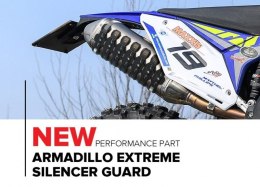 POLISPORT OSŁONA TŁUMIKA UNIWERSALNA ARMADILLO EXTREM SILENCER GUARD KOLOR NIEBIESKI