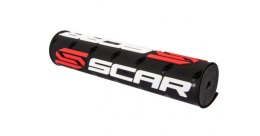 SCAR RACING GĄBKA NA KIEROWNICĘ (POPRZECZKĘ) (250MM) KOLOR CZARNY Z LOGO SCAR