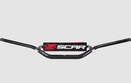 SCAR RACING KIEROWNICA 22,2MM LOW SX STYLE Z POPRZECZKĄ I GĄBKĄ W ZESTAWIE KOLOR CZARNY