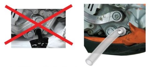 ACCEL PRZYRZĄD (RURKA) DO SPUSZCZANIA OLEJU Z SILNIKA KTM 65-530 '09-22, HUSQVARNA FC/FE/FS '14-'22, TC 125-250 '14-'22, TE '11-