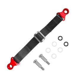 BIKETEC PAS (PASEK) TEKSTYLNY DO WYCIĄGANIA MOTOCYKLA DO MOTOCYKLI JAPOŃSKICH WRAZ ZE ŚRUBAMI, 350MM X 2,5MM X 25MM KOLOR CZARNY