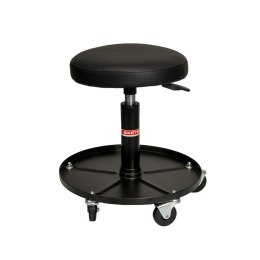 BIKETEC PRO KRZESŁO WARSZTATOWE Z SIŁOWNIKIEM I POJEMNIKIEM NA CZĘŚCI (WORKSHOP AIR SEAT) KOLOR CZARNY