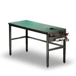 BIKETEC STÓŁ WARSZTATOWY BLAT GRUBOŚĆ 25MM 1500MM X 600MM REGULACJA WYSOKOŚCI 845~945mm