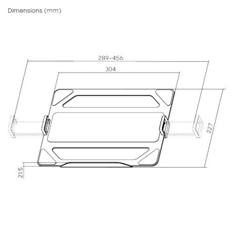 BIKETEC UCHWYT NA LAPTOP (11.6-17.3'') POD RAMIE NA MONITOR DO STOŁÓW WARSZTATOWYCH KOLOR SREBRNY 1089 X 326 X 574 MM