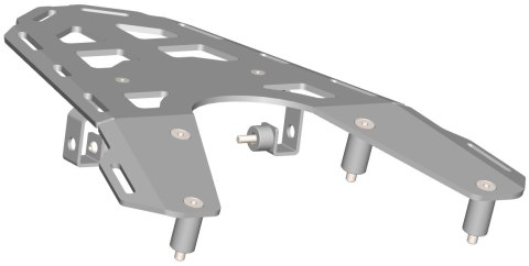 CROSSPRO TYLNY BAGAŻNIK GASGAS ES 700 '22-'24, SM 700 '22-'24, KTM 690 ENDURO R , SMC R '20-'25 KOLOR CZARNY