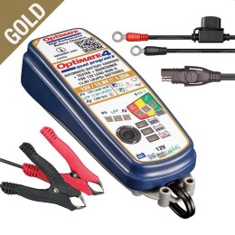 OPTIMATE ŁADOWARKA AKUMULATORÓW OPTIMATE 4 QUAD PROGRAM 12V 1.25A, 4-60AH AGM / GEL / STD, 12.8/13.2V 2-15AH Lithium (LiFePO4) S