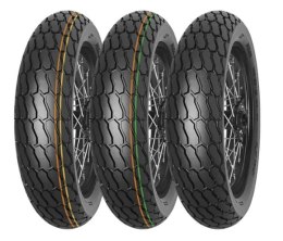 MITAS OPONA 130/80-19 (27X7-19) FT-18 FLAT TRACK NHS TT (ZIELONY PASEK) PRZÓD/TYŁ DOT 42/2022