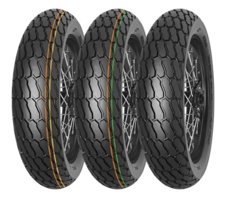 MITAS OPONA 130/80-19 (27X7-19) FT-18 FLAT TRACK NHS TT (ZIELONY PASEK) PRZÓD/TYŁ DOT 42/2022