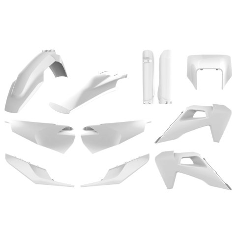 POLISPORT KOMPLET PLASTIKÓW (FULL KIT) HUSQVARNA TE/FE TPI '20-'23 W ZESTAWIE OSŁONA LAMPY PRZEDNIEJ (8668700001) I OSŁONY AMORT