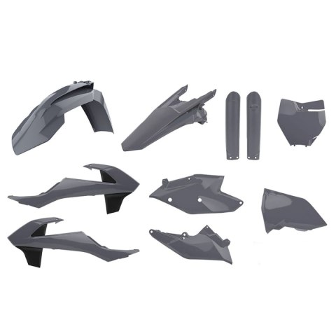 POLISPORT KOMPLET PLASTIKÓW (FULL KIT) KTM SX/SX-F '16-'18 W ZESTAWIE TABLICA PRZEDNIA (8664900007) I OSŁONY AMORTYZATORÓW (8398