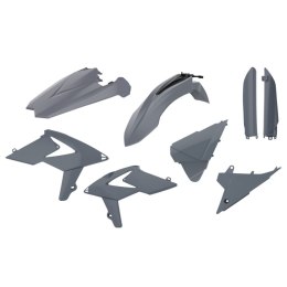 POLISPORT WYPRZEDAŻ KOMPLET PLASTIKÓW BETA 2T/4T '18-'19 W ZESTAWIE OSŁONY AMORTYZATORÓW (8398700005) KOLOR SZARY NARDO GREY
