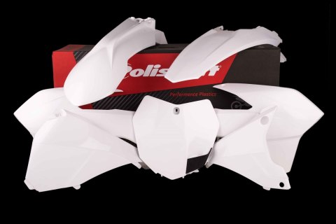 POLISPORT WYPRZEDAŻ KOMPLET PLASTIKÓW KTM EXC/EXC-F '14-'16 KOLOR BIAŁY