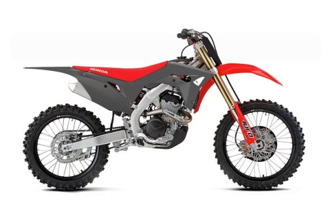 UFO KOMPLET PLASTIKÓW HONDA CRF 250R '18-'21, CRF 450R '17-'20 KOLOR SZARY / CZERWONY ( W ZESTAWIE OSŁONY TELESKOPÓW ORAZ NAKLEJ