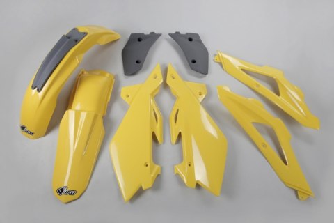 UFO KOMPLET PLASTIKÓW HUSQVARNA TC 125/250 '05-07 KOLOR ŻÓŁTY / SZARY (HU602E103)