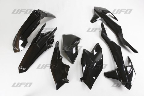 UFO KOMPLET PLASTIKÓW KTM EXC/EXC-F TPI '17-'19, KOLOR CZARNY (KT518E001)