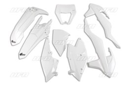 UFO KOMPLET PLASTIKÓW KTM EXC/EXC-F TPI '17-'19 Z OSŁONĄ LAMPY KOLOR BIAŁY (KT523E047)
