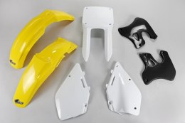 UFO KOMPLET PLASTIKÓW SUZUKI RM 125 '96-'98 KOLOR OEM (ZÓŁTY/BIAŁY/CZARNY) (SU393E999)