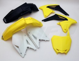 UFO KOMPLET PLASTIKÓW SUZUKI RMZ 450 '08-17 KOLOR OEM '13 (ŻÓŁTY/BIAŁY/CZARNY) (SU414E999)