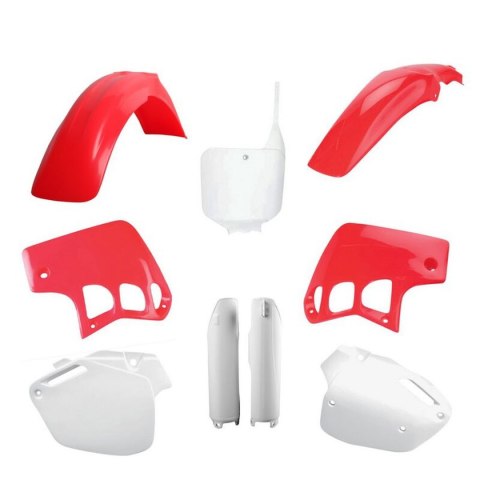 POLISPORT KOMPLET PLASTIKÓW (FULL KIT) HONDA CR 500 '95-'00 W ZESTAWIE TABLICA PRZEDNIA (8680800001) I OSŁONY AMORTYZARORÓW (839