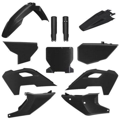 POLISPORT KOMPLET PLASTIKÓW (FULL KIT) HUSQVARNA TC/FC '23-'24 W ZESTAWIE TABLICA PRZEDNIA (8671700002) I OSŁONY AMORTYZARORÓW (