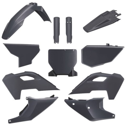 POLISPORT KOMPLET PLASTIKÓW (FULL KIT) HUSQVARNA TC/FC '23-'24 W ZESTAWIE TABLICA PRZEDNIA (8671700002) I OSŁONY AMORTYZARORÓW (