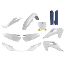 POLISPORT KOMPLET PLASTIKÓW (FULL KIT) HUSQVARNA TC/FC TPI '19-'22 W ZESTAWIE TABLICA PRZEDNIA (8666500006) I OSŁONY AMORTYZATOR
