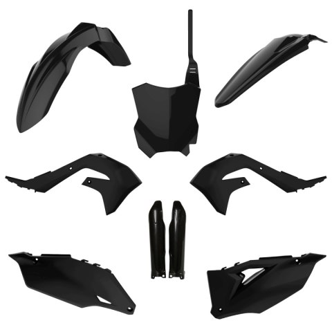 POLISPORT KOMPLET PLASTIKÓW (FULL KIT) KAWASAKI KX 250F '21-'24; KX 450F '19-'23 W ZESTAWIE TABLICA PRZEDNIA (8665900003) I OSŁO