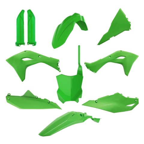 POLISPORT KOMPLET PLASTIKÓW (FULL KIT) KAWASAKI KX 250F '25-'26; KX 450F '24-'26 W ZESTAWIE TABLICA PRZEDNIA (8665900001) I OSŁO