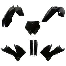 POLISPORT KOMPLET PLASTIKÓW (FULL KIT) KTM SX '05-'06; XC/XC-F 06-'07 W ZESTAWIE OSŁONY AMORTYZATORÓW (8399000001) KOLOR CZARNY