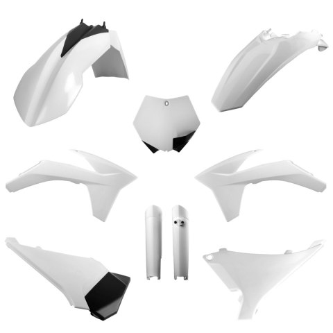 POLISPORT KOMPLET PLASTIKÓW (FULL KIT) KTM SX '12; SX-F '11- '12; XC/XC-F '12 W ZESTAWIE TABLICA PRZEDNIA (8664400007) I OSŁONY 