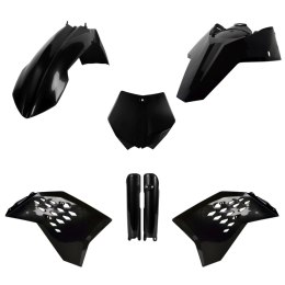 POLISPORT KOMPLET PLASTIKÓW (FULL KIT) KTM SX/SX-F '07 W ZESTAWIE OSŁONY AMORTYZATORÓW (8399000001) KOLOR CZARNY