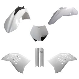 POLISPORT KOMPLET PLASTIKÓW (FULL KIT) KTM SX/SX-F '07 W ZESTAWIE OSŁONY AMORTYZATORÓW (8399000005) KOLOR BIAŁY