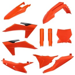 POLISPORT KOMPLET PLASTIKÓW (FULL KIT) KTM SX/SX-F/XC/XC-F '23-'24 W ZESTAWIE TABLICA PRZEDNIA (8352500005) I OSŁONY AMORTYZATOR