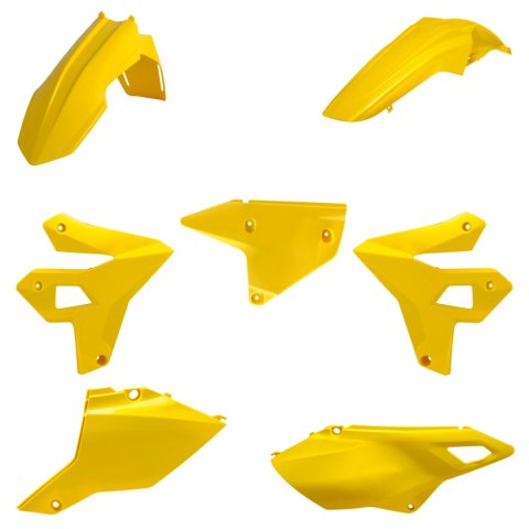 POLISPORT KOMPLET PLASTIKÓW SUZUKI DR-Z 400 (DRZ400) '00-'25 (RESTYLING) KOLOR ŻÓŁTY