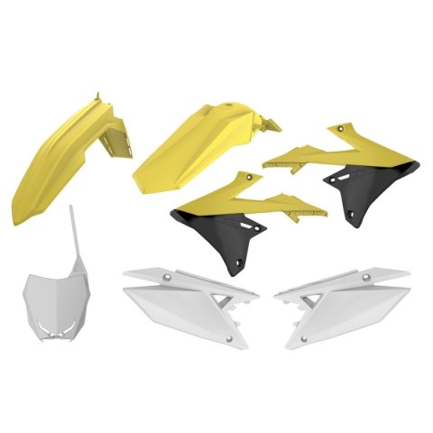 POLISPORT WYPRZEDAŻ KOMPLET PLASTIKÓW SUZUKI RMZ 250 '19-'24; RMZ 450 '18-'24 KOLOR OEM ŻÓŁTY
